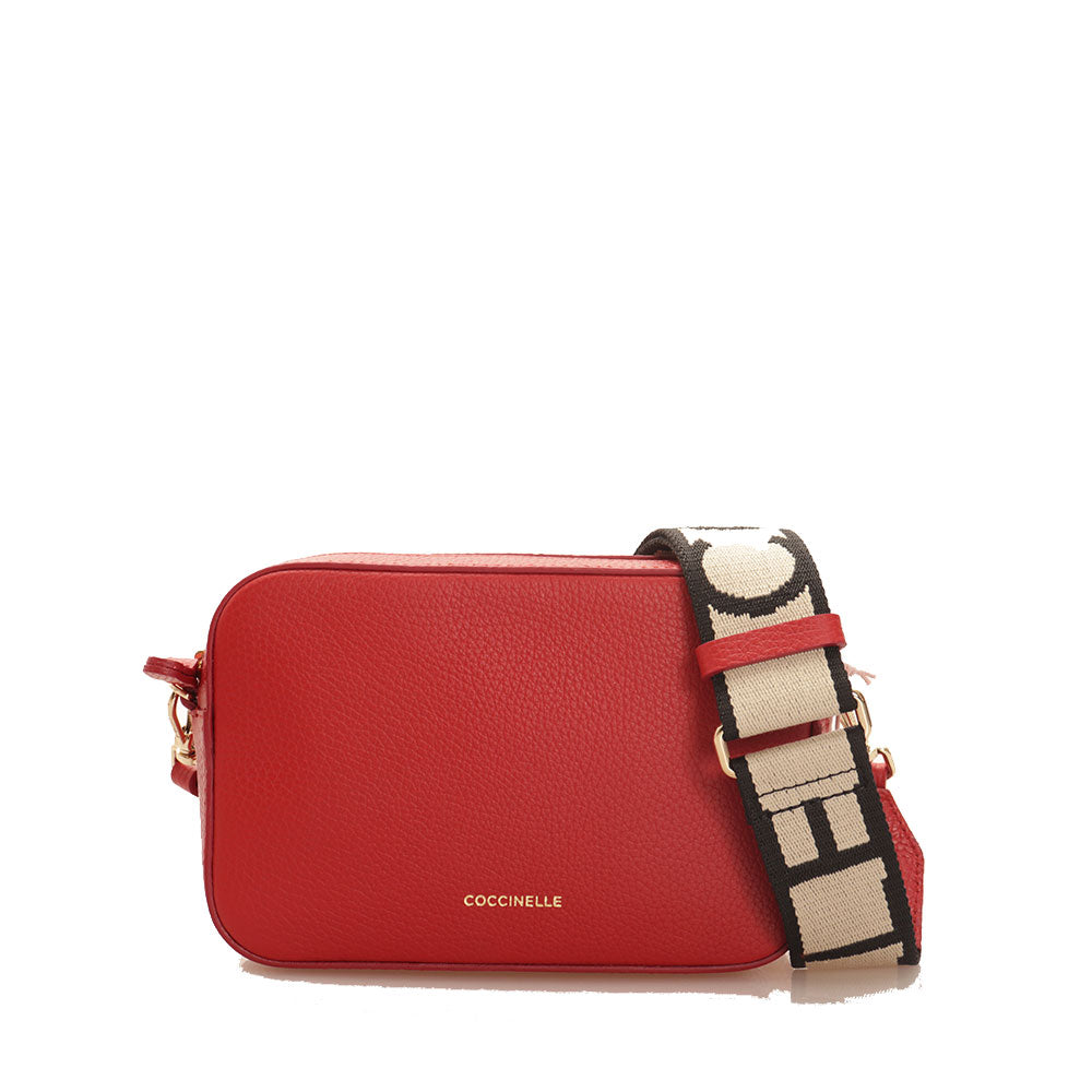 COCCINELLE Damen Umhängetasche Tebe Line Rubinfarbe - E5MN555I101