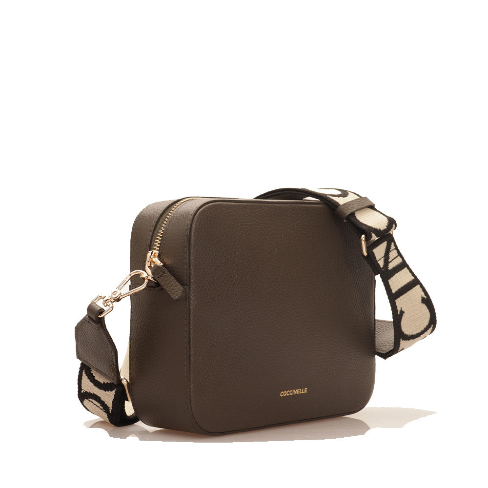 Borsa Donna a Tracolla COCCINELLE Linea Tebe Colore Bark - E5MN555M301