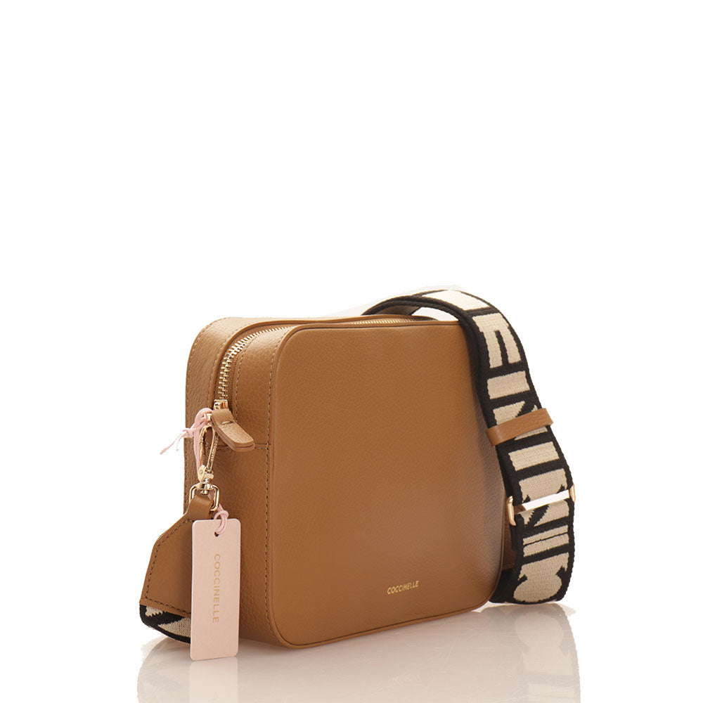 COCCINELLE Damen Umhängetasche Tebe Line Haselnussfarbe - E5MN555M301