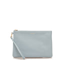 Pochette Donna COCCINELLE in Pelle Linea New Best Soft Colore Aquarelle Blue Misura Grande