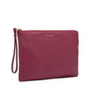 COCCINELLE Damen-Clutch aus granatrotem Leder der Alias-Linie