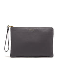 COCCINELLE Damen-Clutch aus schieferfarbenem Leder der Alias-Linie