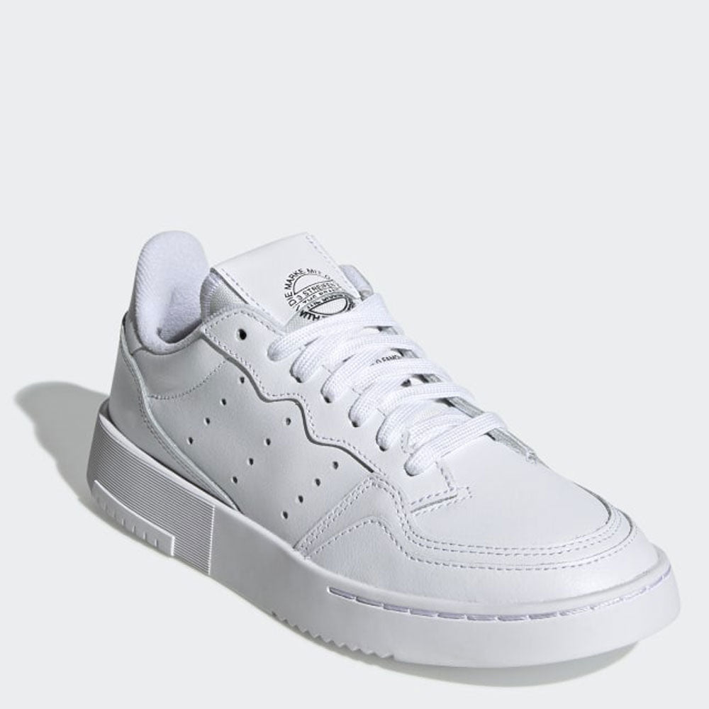 Scarpe Donna ADIDAS Sneakers linea Supercourt in Pelle Bianco