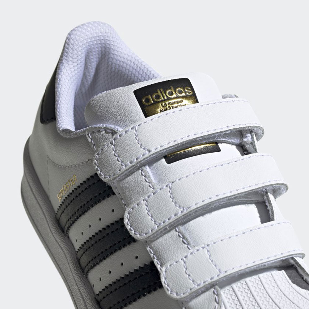 Scarpe Bambino ADIDAS Sneakers con Strappi linea Superstar colore Bianco a sconto Cuoieriashop Scarpe Bambino ADIDAS Sneakers con Strappi linea Superstar colore Bianco a sconto Cuoieriashop
