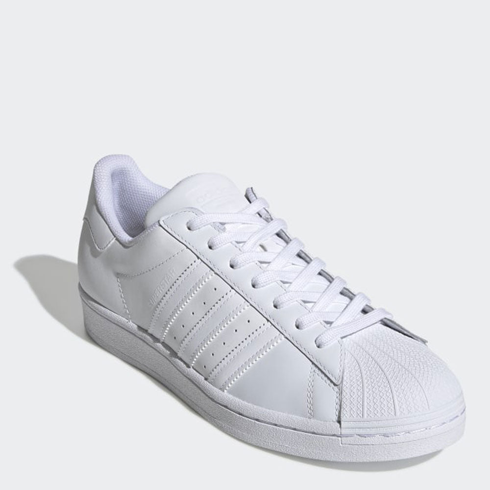 Scarpe ADIDAS Sneakers linea Superstar in Pelle colore Bianco a sconto Cuoieriashop