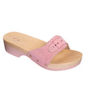 SCHOLL Damenschuhe Holzclogs Pescura Line Heel Matt Pink Farbe