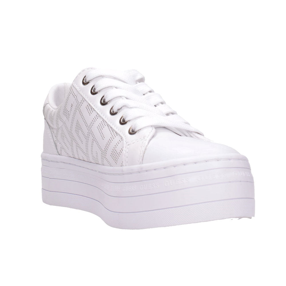 GUESS Damenschuhe Bells Line Sneakers Farbe Weiß