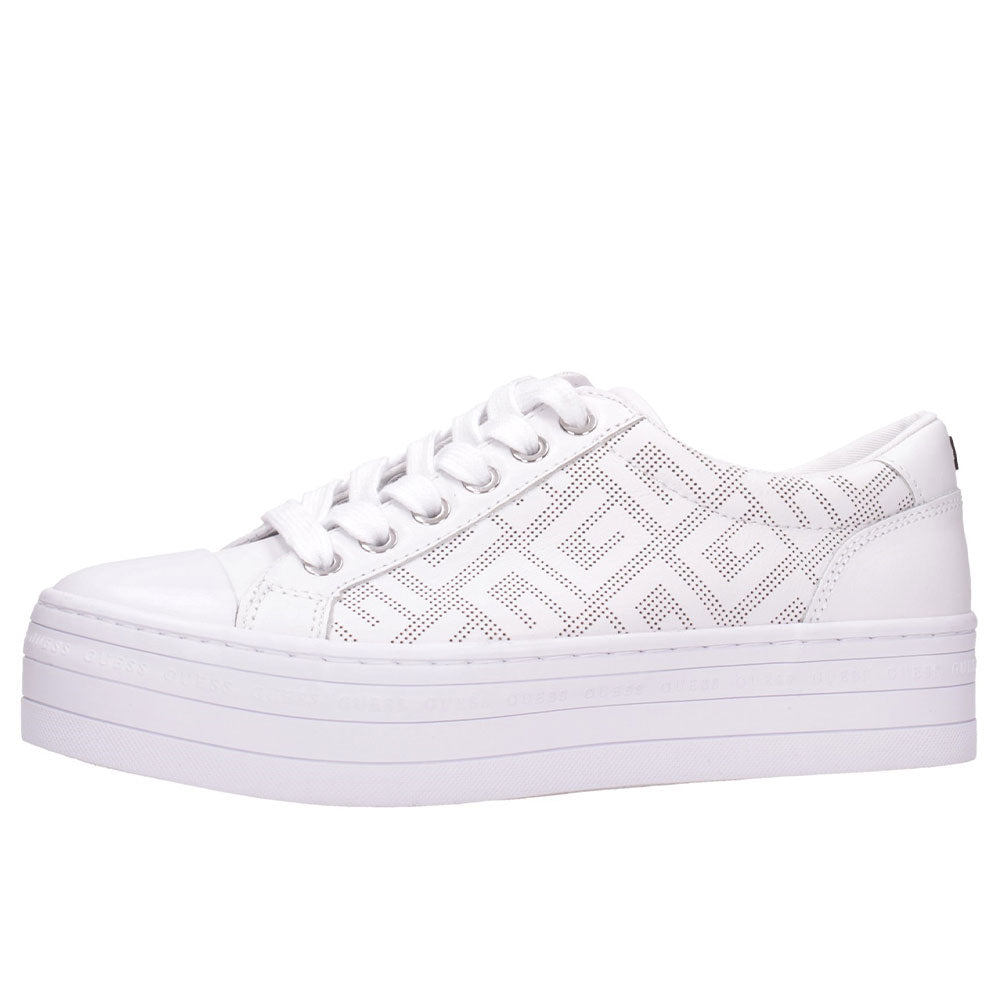 GUESS Damenschuhe Bells Line Sneakers Farbe Weiß