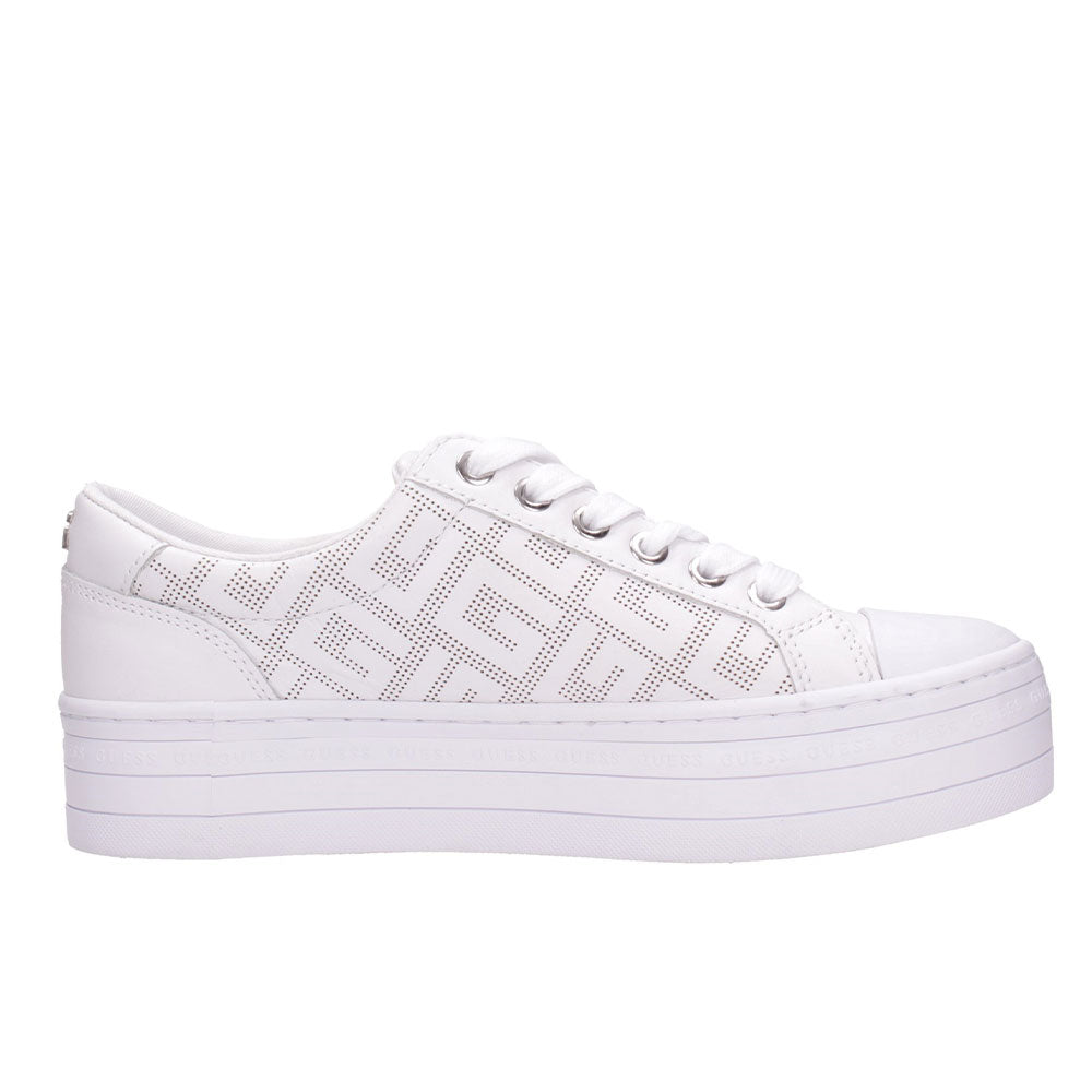 GUESS Damenschuhe Bells Line Sneakers Farbe Weiß