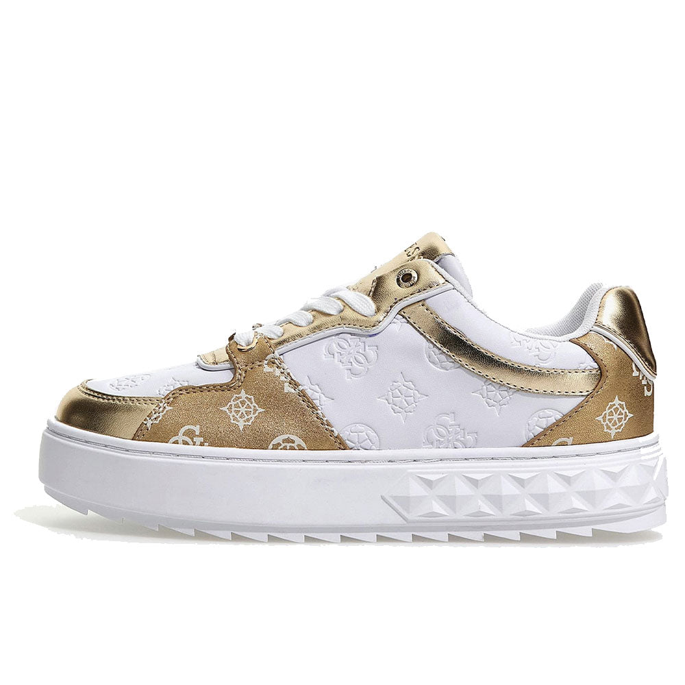 Sneakers Donna GUESS Colore White - Gold Linea Fiena