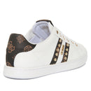 GUESS Damenschuhe Sneakers Relka Line Farbe Weiß - Braun