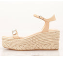 Damensandalen mit Keilabsatz GUESS Osia-Linie Farbe Creme