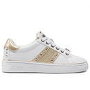 GUESS Damenschuhe Sneakers Bevlee Line Farbe Weiß - Gold