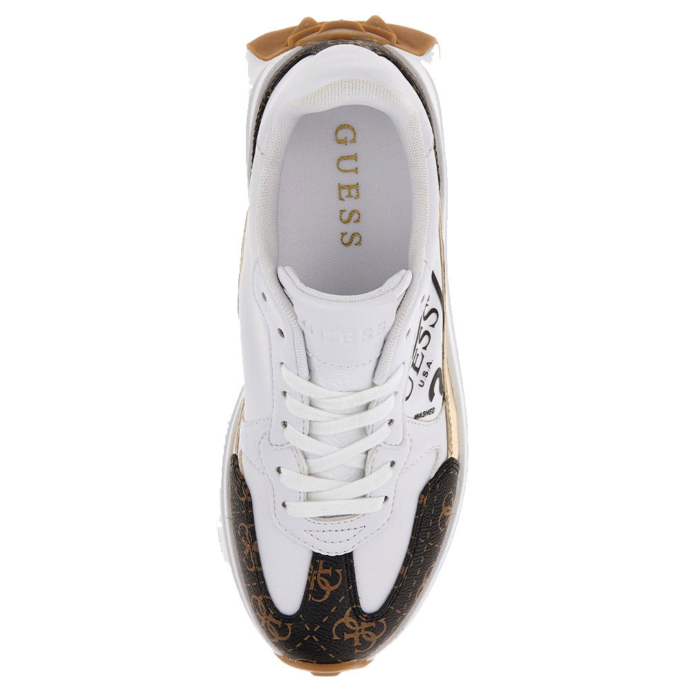 Scarpe Donna GUESS Sneakers White - Brown Linea Calebb