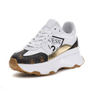 Scarpe Donna GUESS Sneakers White - Brown Linea Calebb