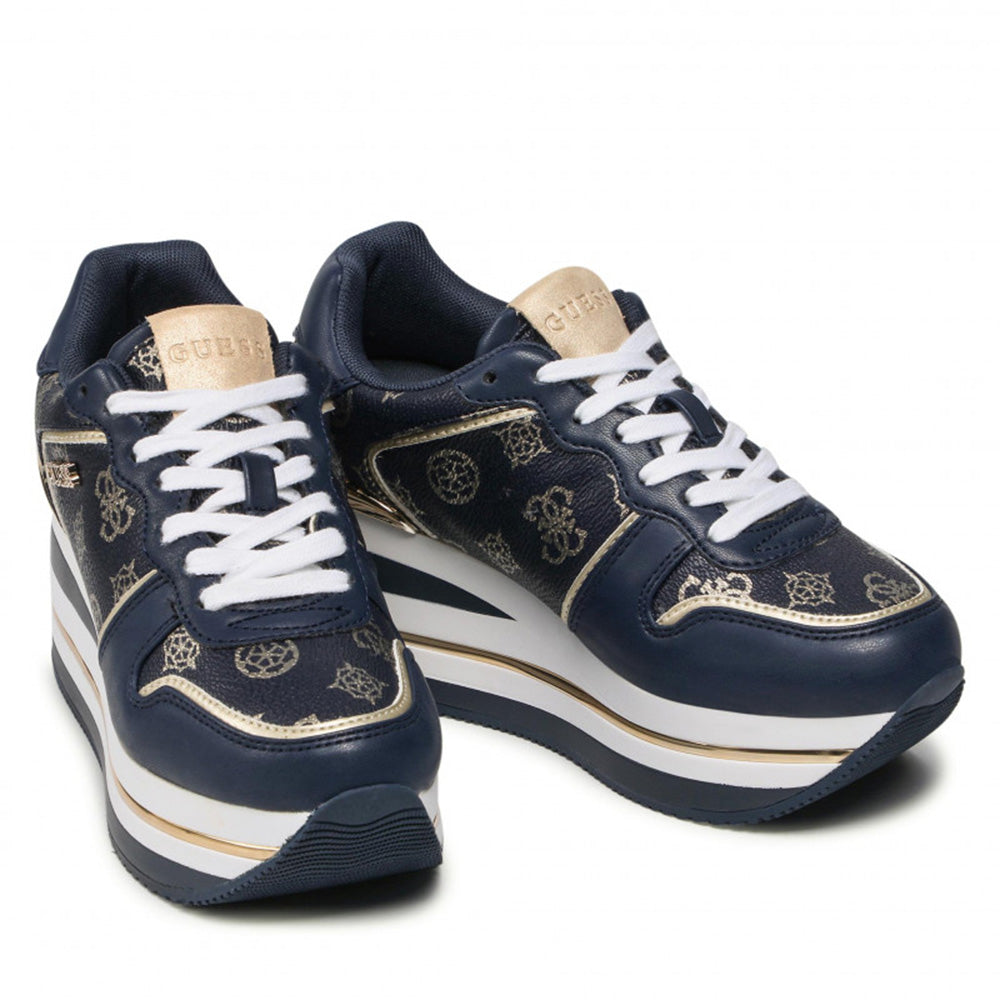 Scarpe Donna GUESS Sneakers Logate Linea Hektore Colore Blue