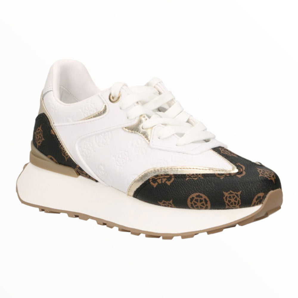 Scarpe Donna GUESS Sneakers Linea Luchia Colore White - Brown