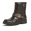 GUESS Damen-Lederstiefelette Ragner-Linie in Schwarz