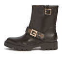 GUESS Damen-Lederstiefelette Ragner-Linie in Schwarz