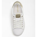 GUESS Damenschuhe Ledersneaker Roria Line Farbe Weiß - Platin