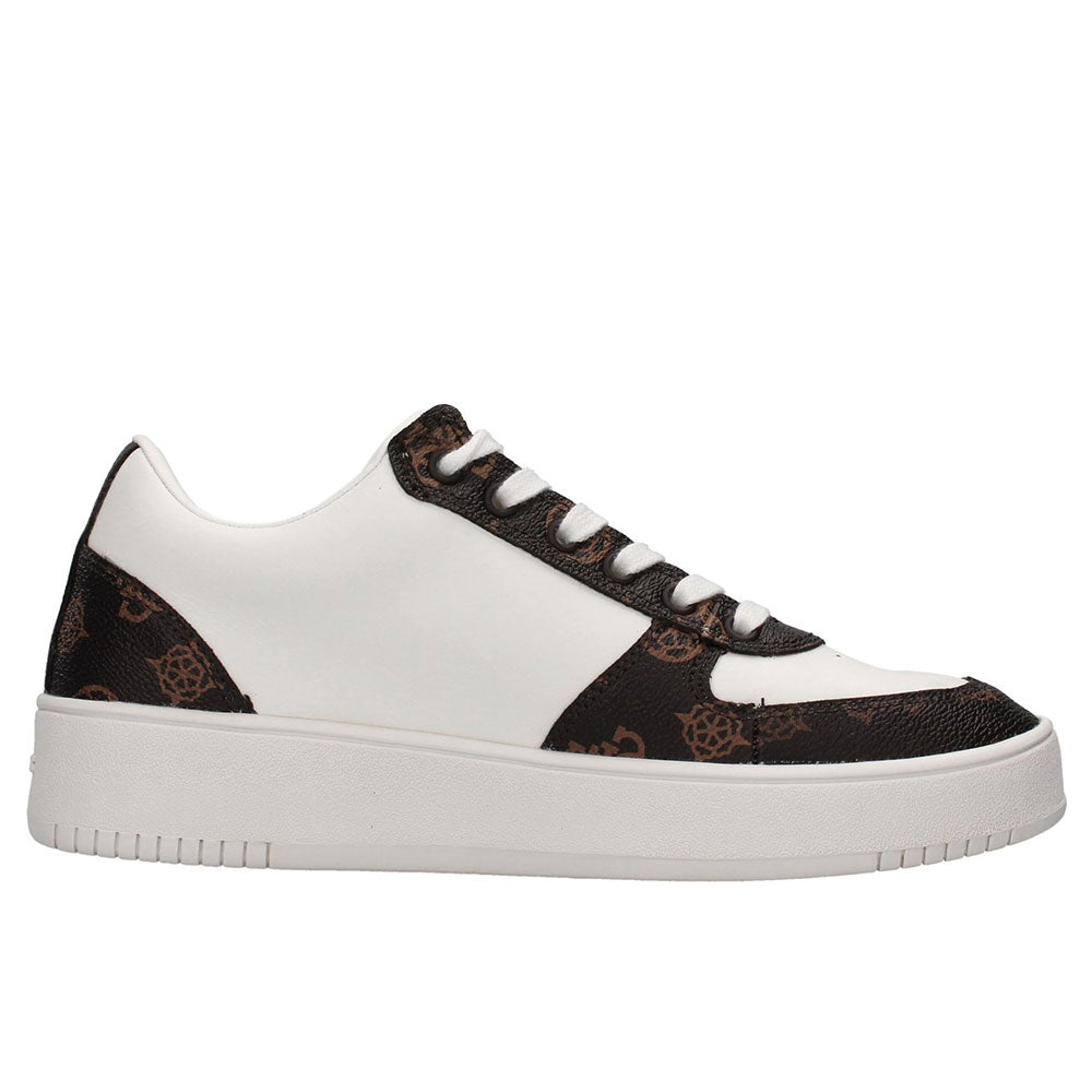 Scarpe Donna GUESS Sneakers Linea Sidny Colore White - Brown