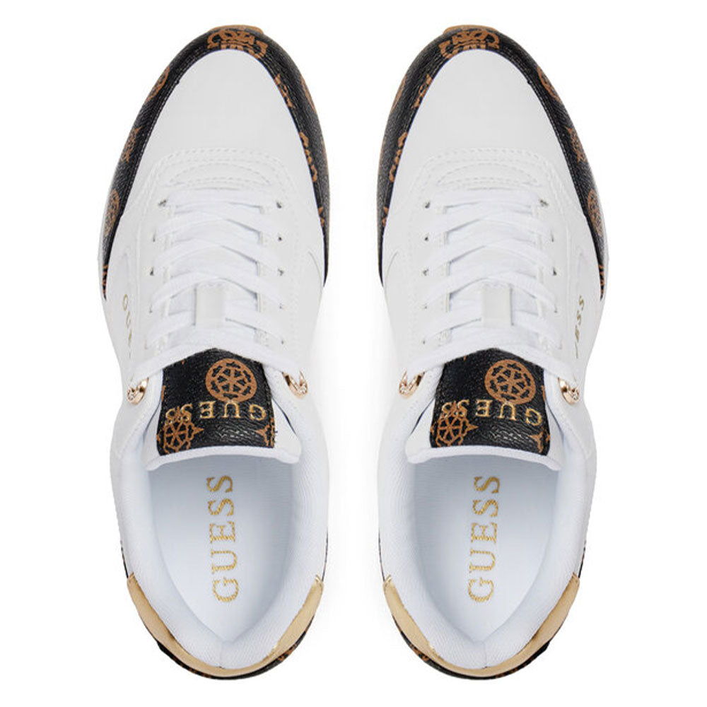 Zapatillas GUESS FLTKOR FAL12 KORENZO BEIBR - Sintéticas, Suela De Crepe 4.2 Cm, Color Blanco | Running Style Para Mujer