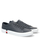 Scarpe Uomo TOMMY HILFIGER Sneakers linea Premium in Pelle colore Desert Sky