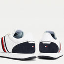 Scarpe Uomo TOMMY HILFIGER Sneakers Running linea Mix Stripes in Tessuto Bianco