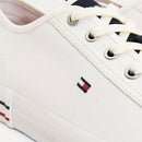 Scarpe Uomo TOMMY HILFIGER Sneakers linea Liability in Cotone Bianco e Blu
