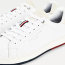 Scarpe Uomo TOMMY HILFIGER Sneakers linea Retro Tennis in Pelle colore Bianco