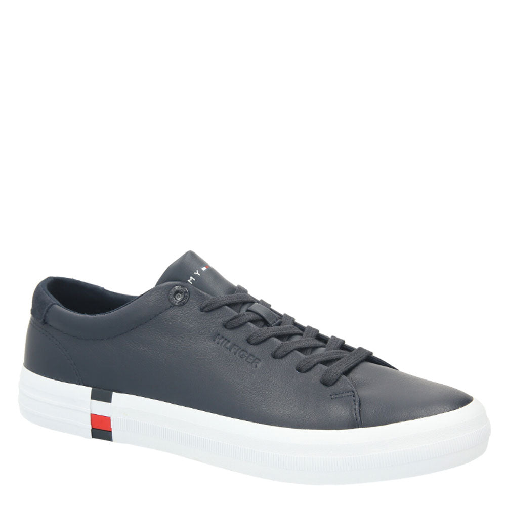 Scarpe Uomo TOMMY HILFIGER Sneakers linea Premium in Pelle colore Desert Sky