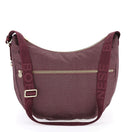 Borsa a Tracolla BORBONESE linea Luna Bag Medium linea Jet Op in Tessuto colore Bordeaux