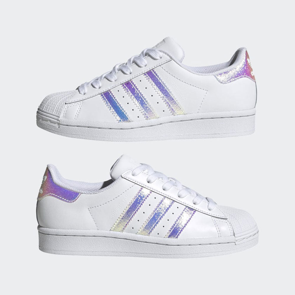 Scarpe Donna ADIDAS Sneakers linea Superstar J colore Cloud White a sconto Cuoieriashop