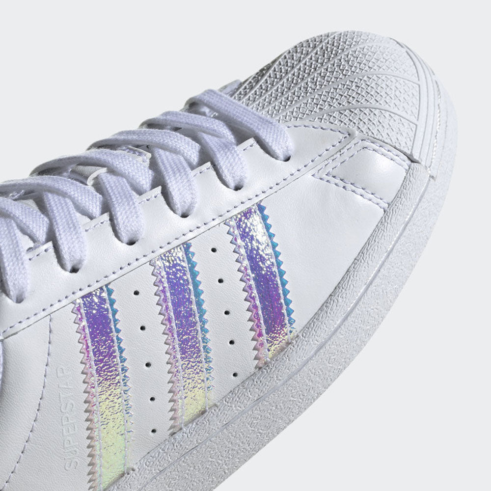 Scarpe Donna ADIDAS Sneakers linea Superstar J colore Cloud White a sconto Cuoieriashop