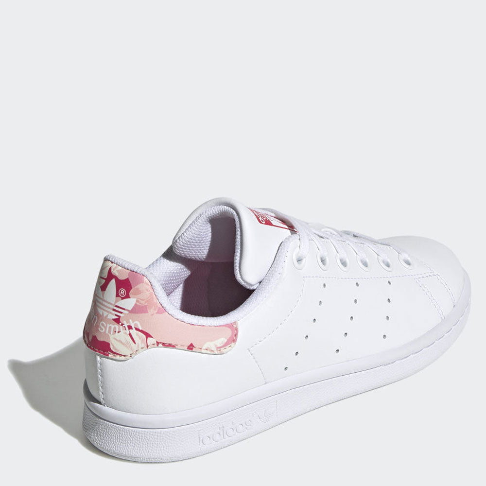 Scarpe Donna ADIDAS Sneakers linea Stan Smith J colore Bianco e Rosa