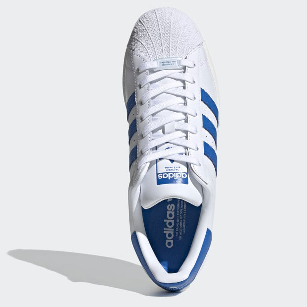 Adidas superstar lineas azules online