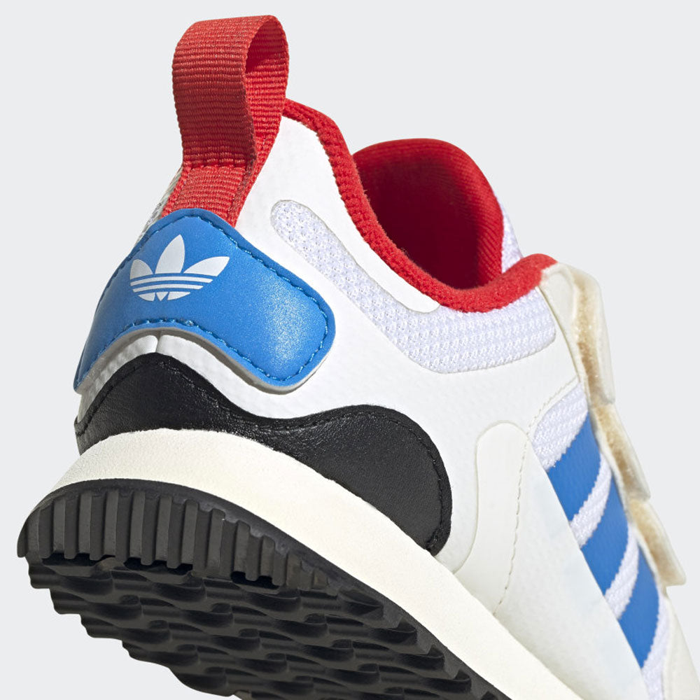 Scarpe Bambino ADIDAS Sneakers linea ZX 700 HD colore Bianco e Azzurro
