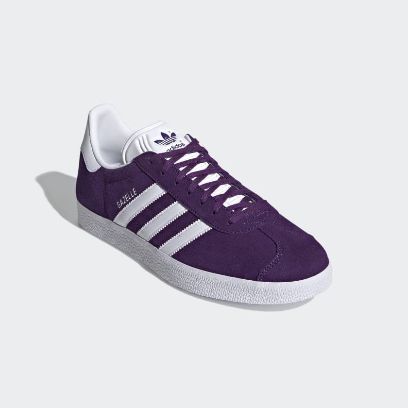 ADIDAS Shoes Gazelle-Sneaker aus lila und weißem Wildleder 