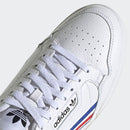 Scarpe Uomo ADIDAS Sneakers linea Continental 80 in Pelle Bianco Royal Blue e Rosso