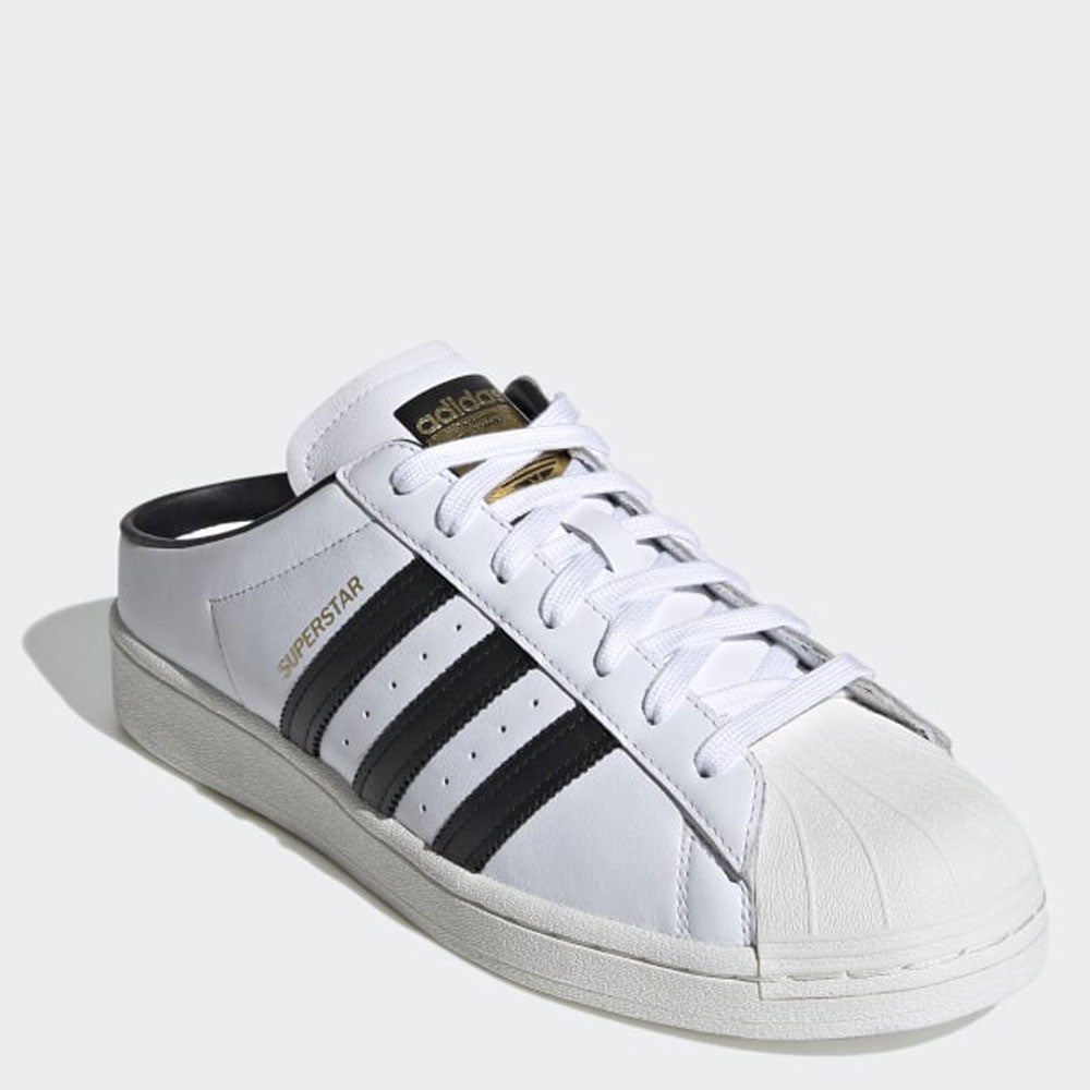 Scarpe Donna ADIDAS Sneakers Slip On linea Superstar Mule colore Bianco e Nero a sconto Cuoieriashop