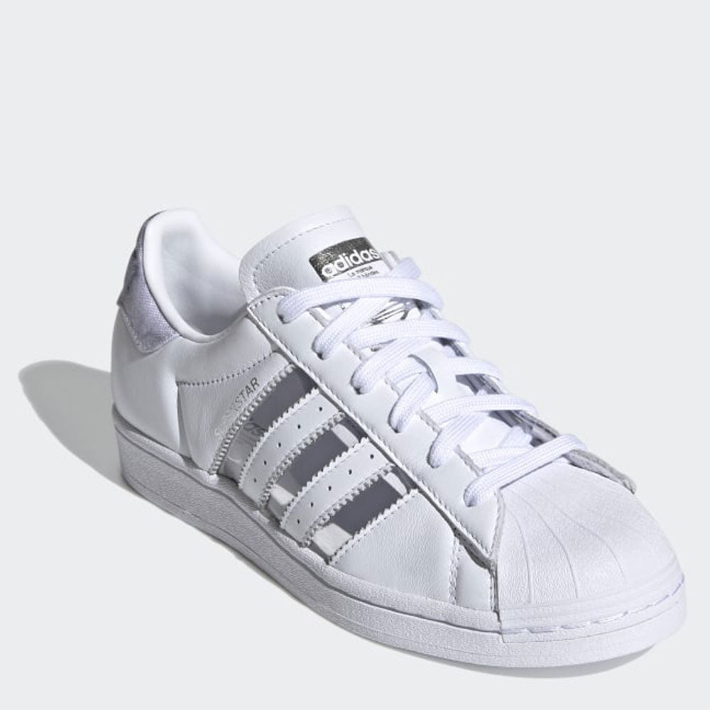 Adidas superstar con strisce argento online