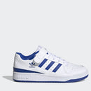 Scarpe Bambino ADIDAS Sneakers linea Forum Low colore Bianco e Royal Blu