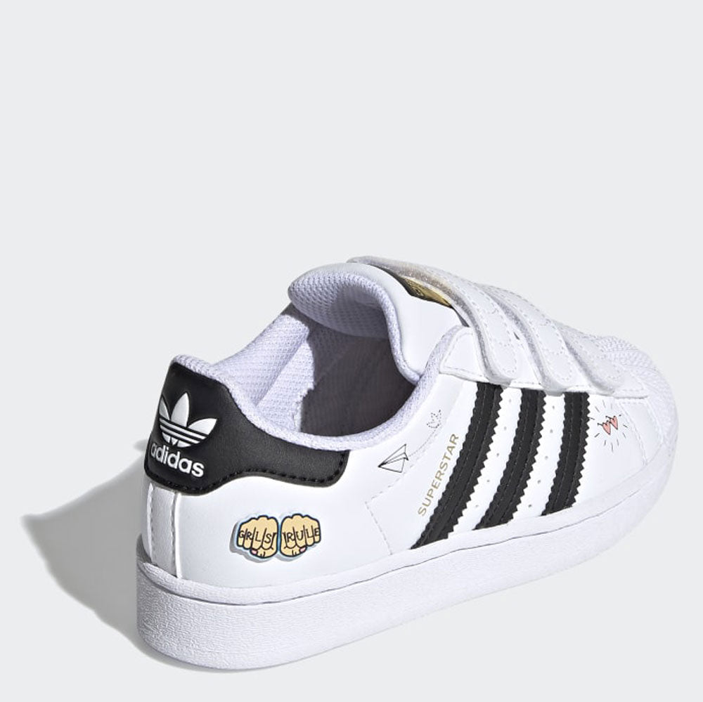 Scarpe Bambino ADIDAS Sneakers con Strappi linea Superstar CF C colore Bianco e Nero a sconto Cuoieriashop Scarpe Bambino ADIDAS Sneakers con Strappi linea Superstar CF C colore Bianco e Nero a sconto Cuoieriashop