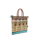 Borsa Donna a Mano con Tracolla GABS G3 Trasformabile in Tessuto stampa Tempio Bangkok Large