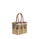 Borsa Donna a Mano con Tracolla GABS G3 Trasformabile in Tessuto stampa Tempio Bangkok Large