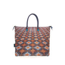 GABS G3 Convertible Damenhandtasche mit Schultergurt aus Stoff mit Fliesenmuster Junagarh Large