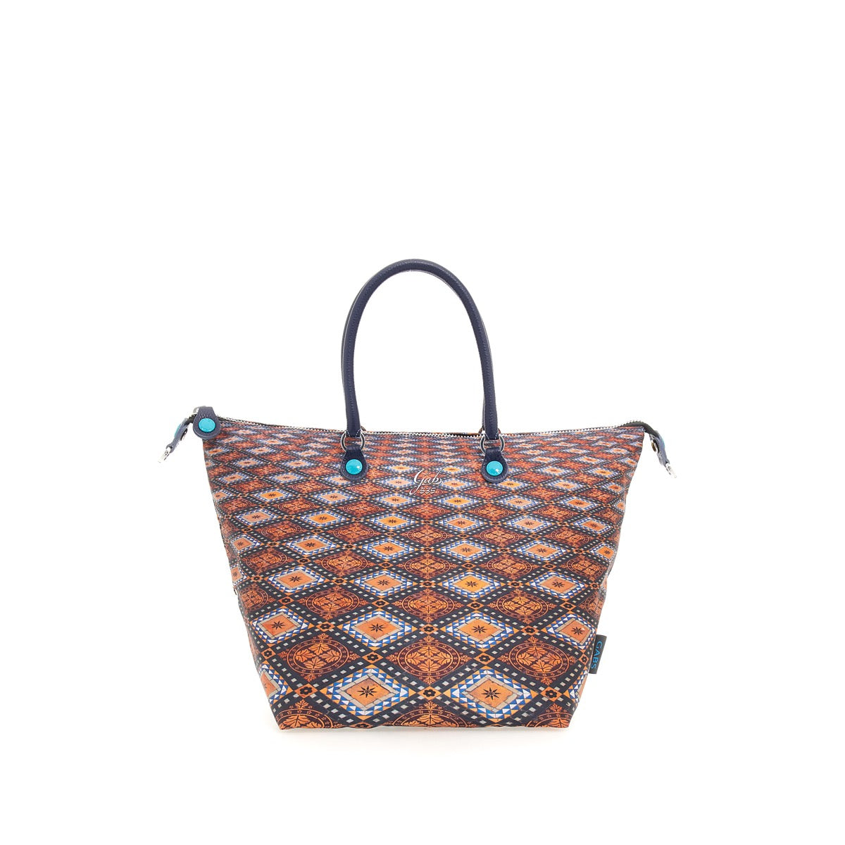 GABS G3 Convertible Damenhandtasche mit Schultergurt aus Stoff mit Fliesenmuster Junagarh Large