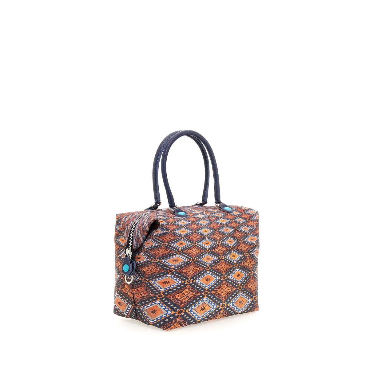 GABS G3 Convertible Damenhandtasche mit Schultergurt aus Stoff mit Fliesenmuster Junagarh Large