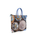 Borsa Donna a Mano con Tracolla GABS G3 Trasformabile in Tessuto stampa Piatti Ravello Large