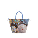 Borsa Donna a Mano con Tracolla GABS G3 Trasformabile in Tessuto stampa Piatti Ravello Large